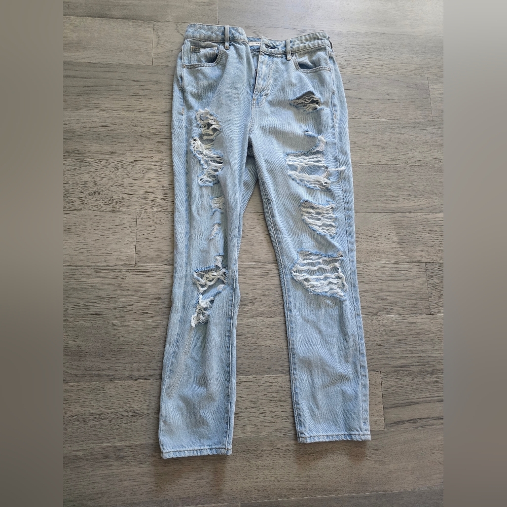 PacSun Light Blue Distressed Skinny Jeans
